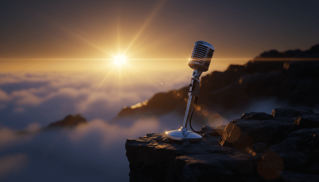 Visualização abstrata de ondas sonoras e letras de 'Players' de Coi Leray sendo processadas por um gerador de vídeos musicais com IA.