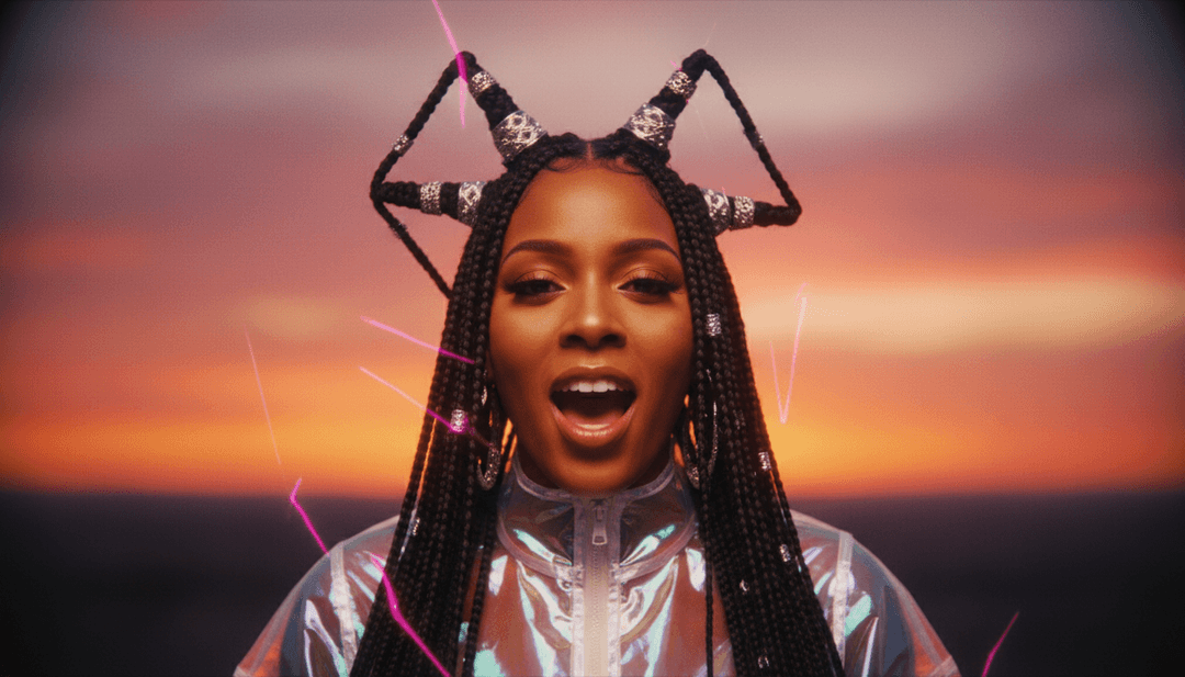 Um grupo diversificado de criadores de conteúdo usando `freebeat.ai` para gerar seus próprios vídeos e covers musicais únicos, parecendo inspirados e empoderados.