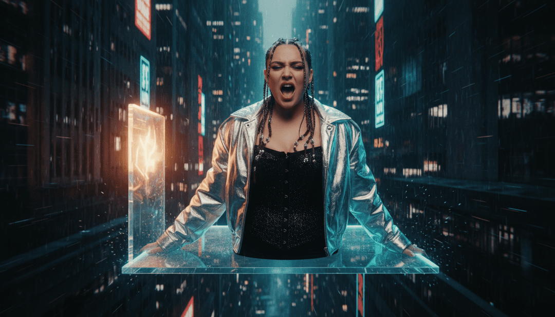 Elementos visuales dinámicos como cortes rápidos, paisajes urbanos y bailarines expresivos se animan en respuesta a los ritmos agresivos y las letras pegadizas de "greedy" de Tate McRae.