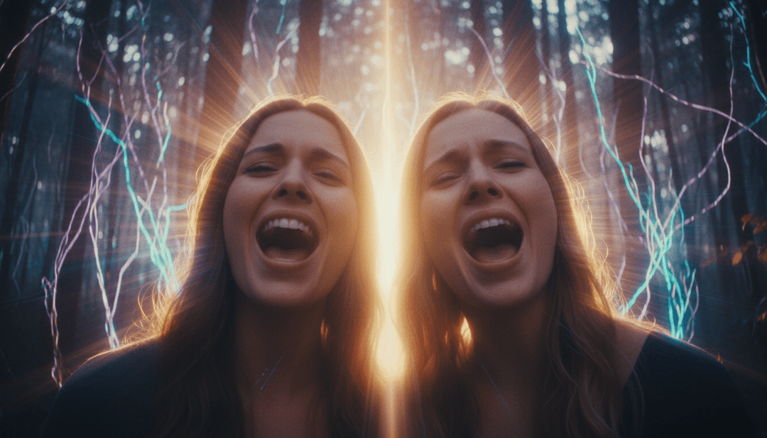 Ein zufriedener Benutzer an einem Laptop, der ein wunderschön gerendertes KI-generiertes Musikvideo für "Love Tonight" ansieht, das die intuitive Benutzeroberfläche von freebeat.ai demonstriert.