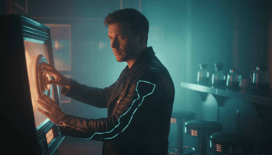 Visualizzazione astratta di onde sonore che evolvono in un vibrante tunnel di luce, che rappresenta il viaggio di Avicii's Levels - Radio Edit, generata da freebeat.ai.