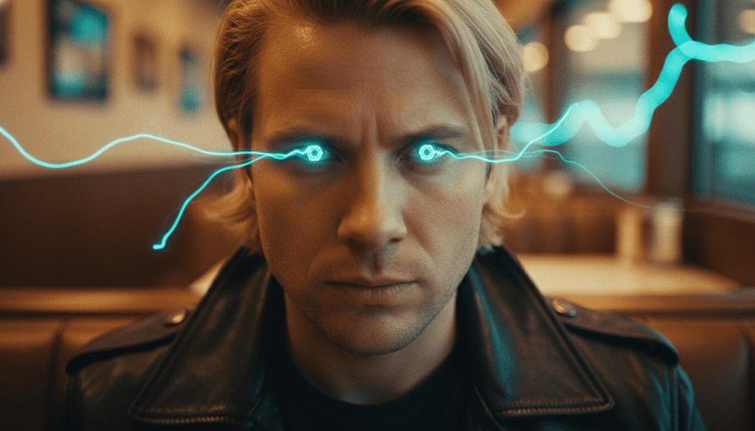 Rappresentazione visiva dinamica della melodia principale del sintetizzatore di 'Levels - Radio Edit' di Avicii, che si trasforma in un vivace paesaggio urbano immerso in una luce dorata, concettualizzato da freebeat.ai.