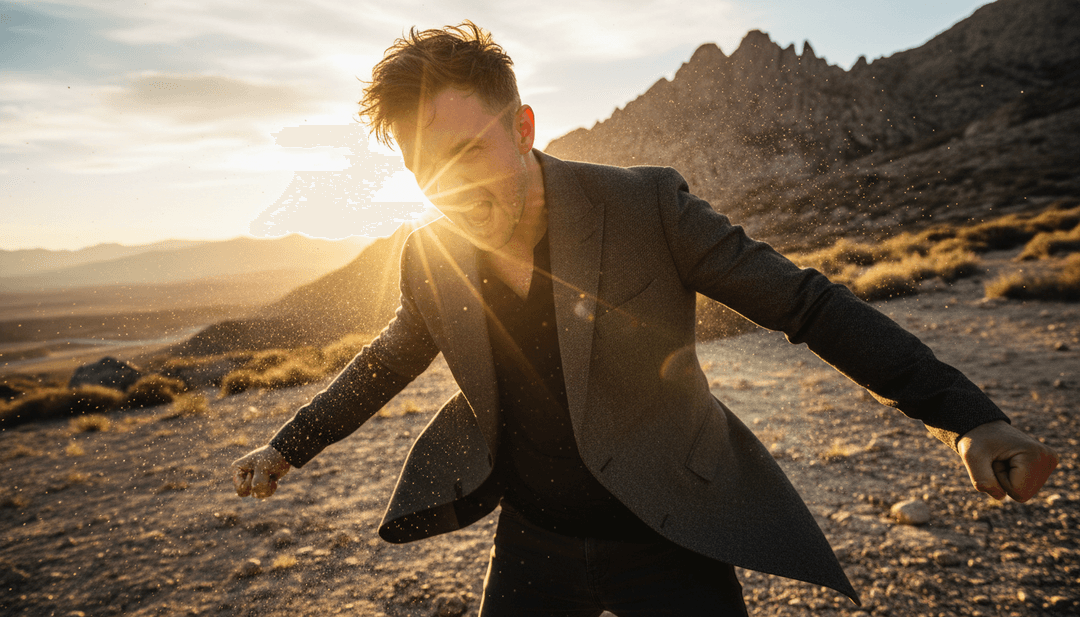 Ein finales, poliertes KI-generiertes Musikvideo für BENNETT's Track, das hochwertige Visuals und dynamische Effekte zeigt.