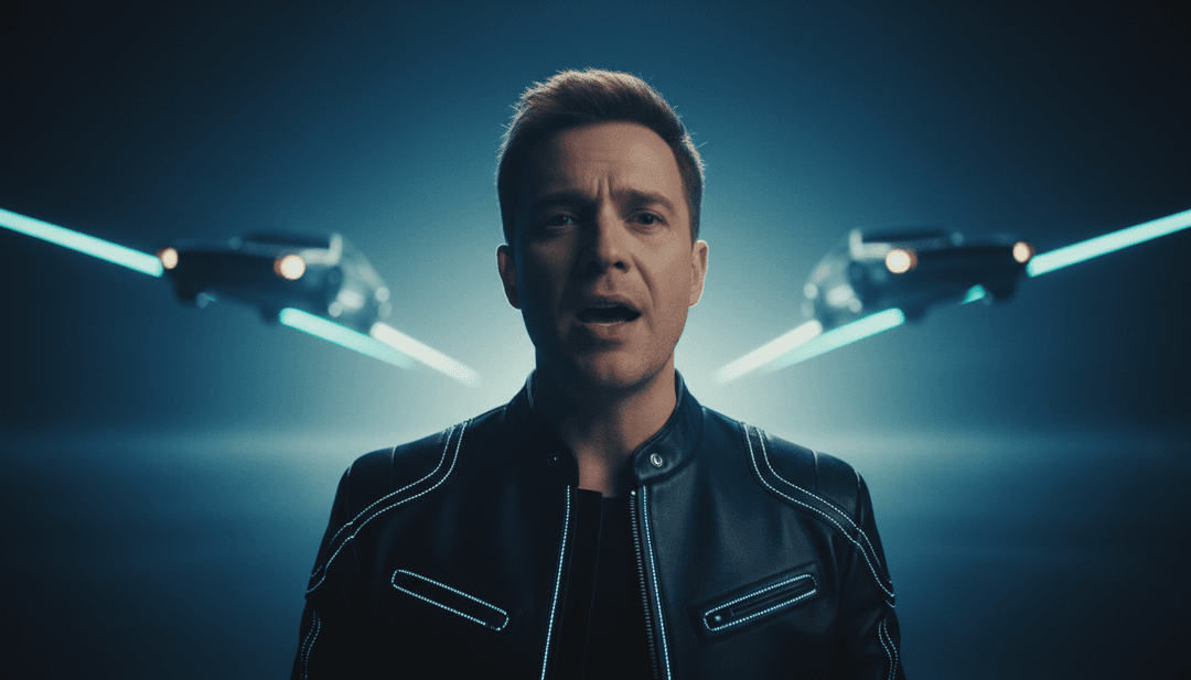 IA analisando ondas sonoras e letras de 'Feel So Close - Radio Edit' de Calvin Harris, visualizando ritmos disco enérgicos e harmonias vocais.