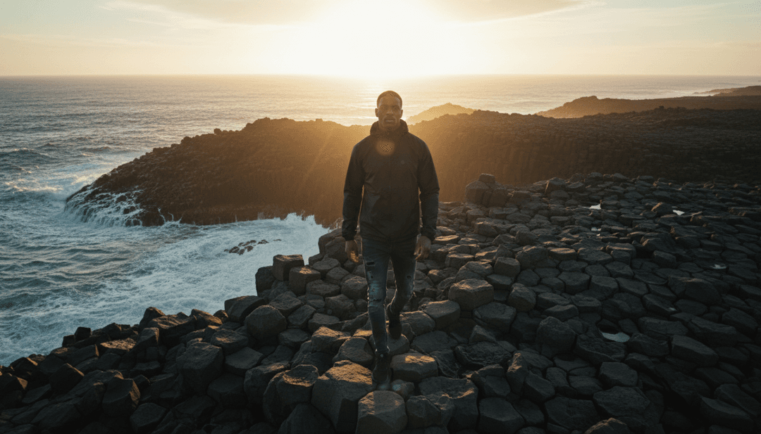 Dynamische, schnelle Straßenszenen, synchronisiert mit dem schweren Bass und den Gesangsrufen von 'Mo Bamba', die ein KI-generiertes Musikvideo in Aktion zeigen.