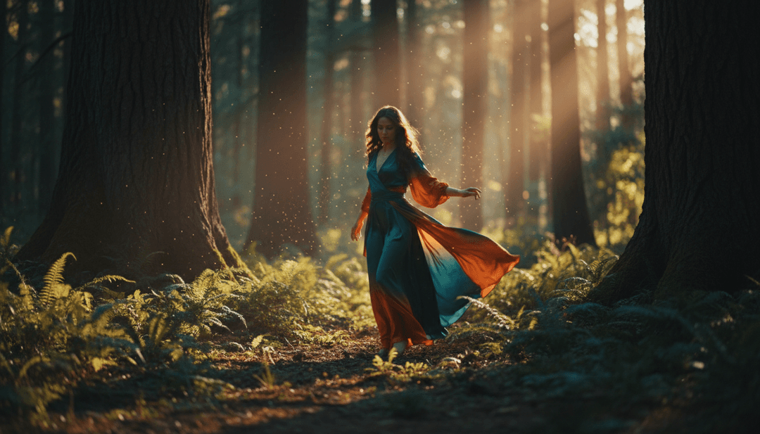 AI, 'Unwritten' by Natasha Bedingfield के तरंगरूप और गीतात्मक विषयों का विश्लेषण कर रहा है, जो प्रकाश कणों और ऊर्जावान पैटर्नों से घिरा है।