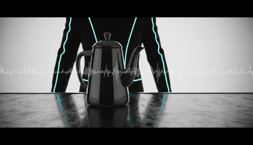 Una escalofriante animación digital de animatrónicos acechando en las sombras, representando 'Five Nights at Freddy's' de The Living Tombstone interpretado por el generador de videos musicales con IA de freebeat.ai.