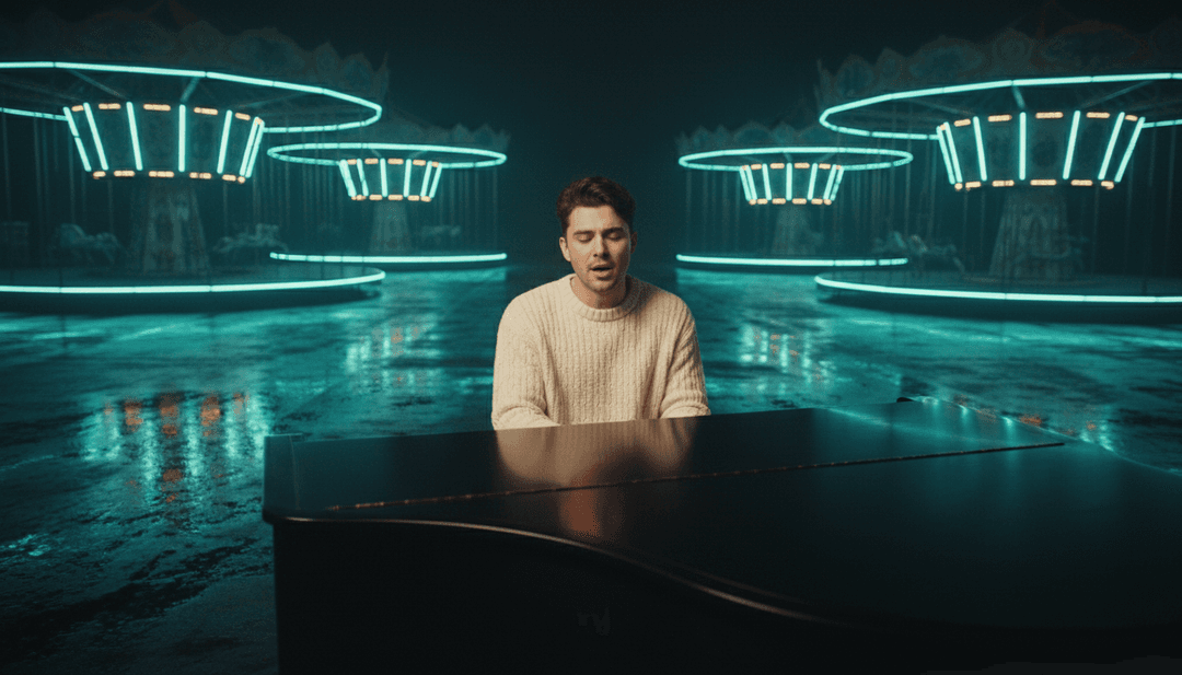 Elementos visuales como luz suave, recuerdos borrosos y paisajes en evolución que transicionan sin problemas con el tempo de la canción para 'Before You' de Benson Boone.