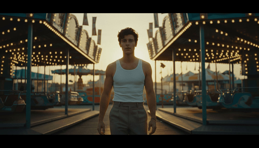 KI analysiert die Klangarchitektur und den emotionalen Kern von Shawn Mendes' Song Wonder, visualisiert Pop- und Trap-Elemente.