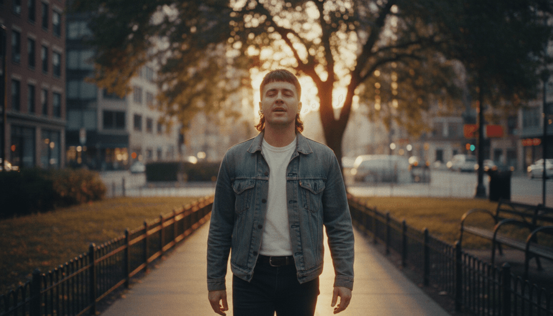 Interface de usuário do freebeat.ai mostrando opções para personalizar um vídeo musical gerado por IA para uma música.