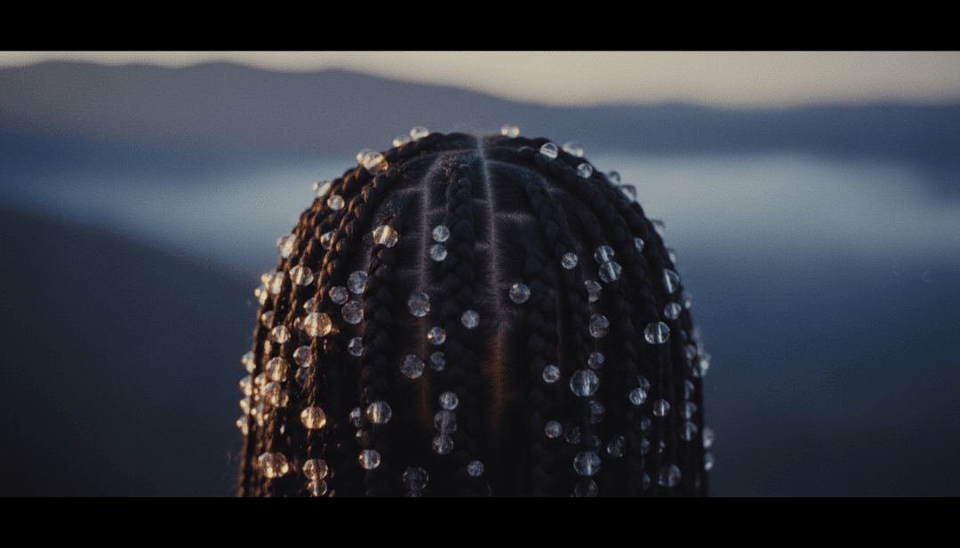 IA analysant les paroles et les rythmes trap de 'Never Lose Me' de Flo Milli, visualisant des scènes confiantes et dynamiques pour un clip musical unique.