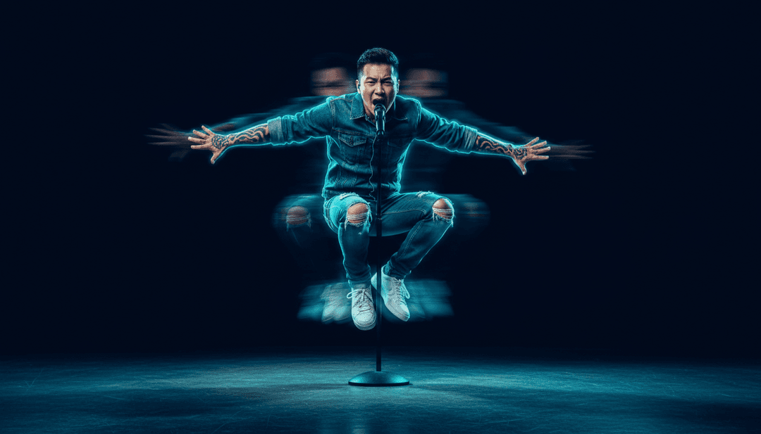 Utilisateur interagissant avec l'interface de freebeat.ai, générant un clip vidéo pour '3D (feat. Jack Harlow)' avec diverses options visuelles.