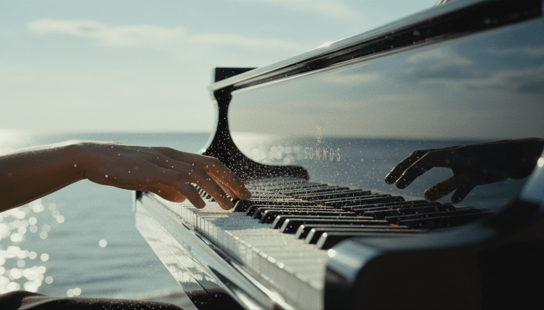 freebeat.ai为'Pretty Little Devil'生成的动态视觉效果，展示乡村公路和炽热的情感景观，非常适合AI音乐封面。