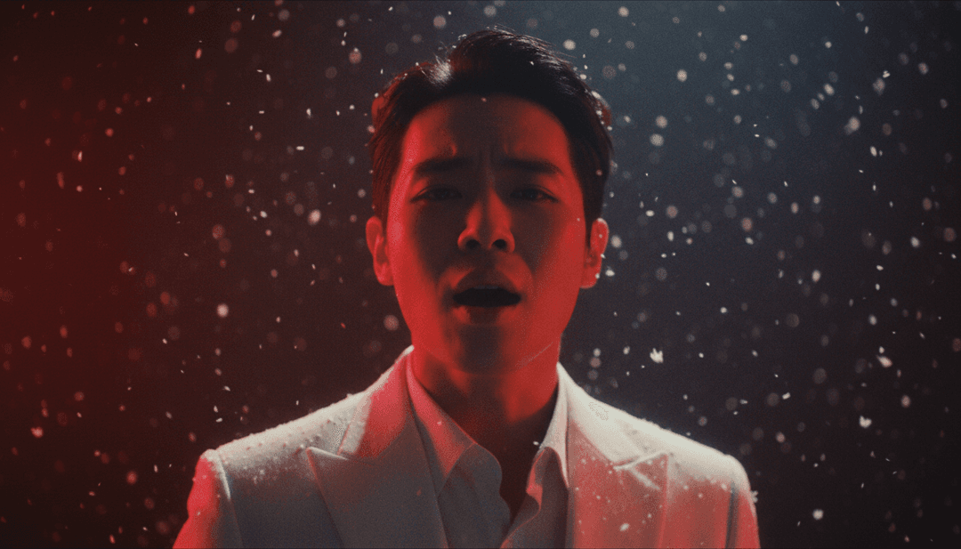 Abstrakte Visualisierung von Lo-Fi-Beats, die sich in fließende, traumhafte Videosequenzen verwandeln, mit dezent integriertem Text 'MP3 to MP4 Converter'.