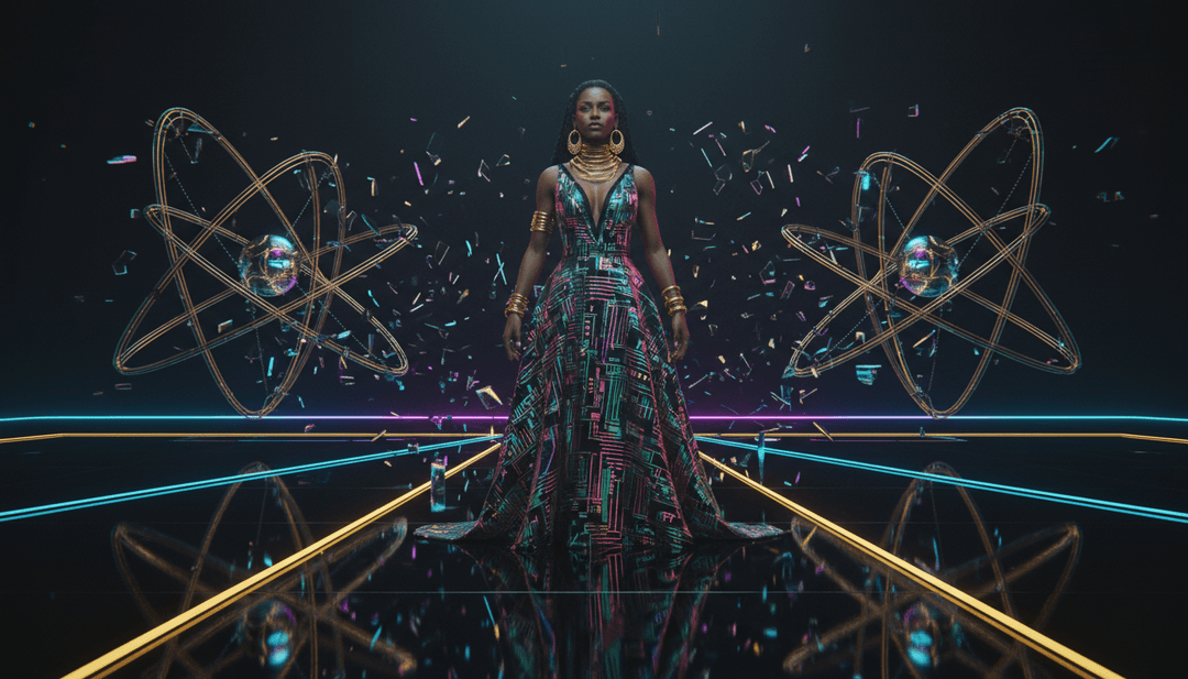 Dynamische, von KI generierte Visualisierungen, die perfekt mit Cardi B's „Pretty & Petty“ Trap- und Drill-Musik synchronisiert sind und aufwändige Übergänge zeigen.