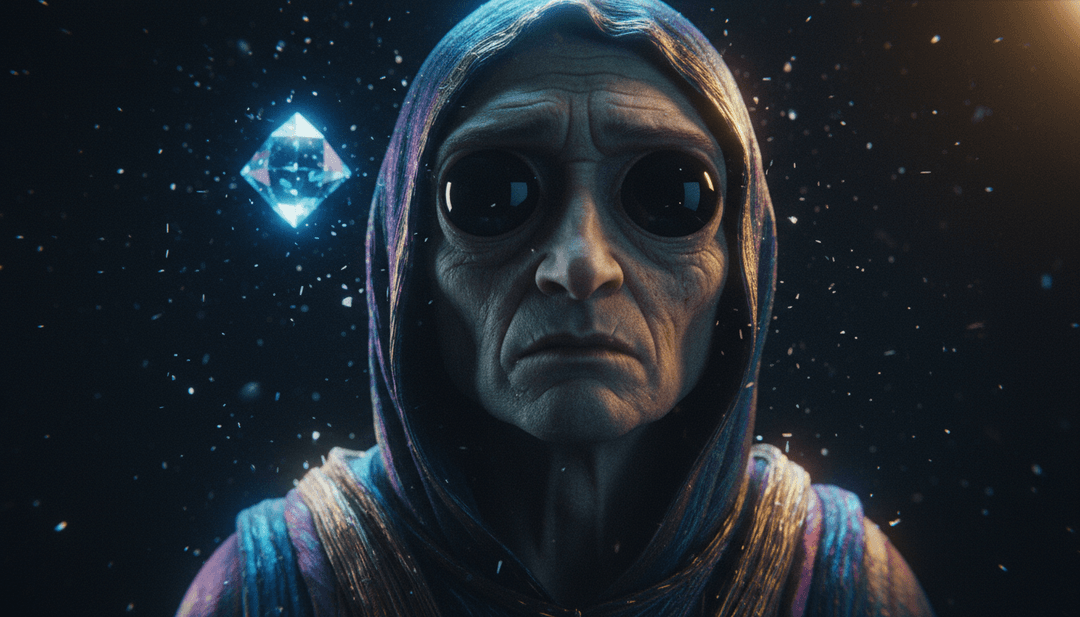 ハートを反射する抽象的なネオンの都市景観。シンセポップスタイルで自動的な愛を象徴。