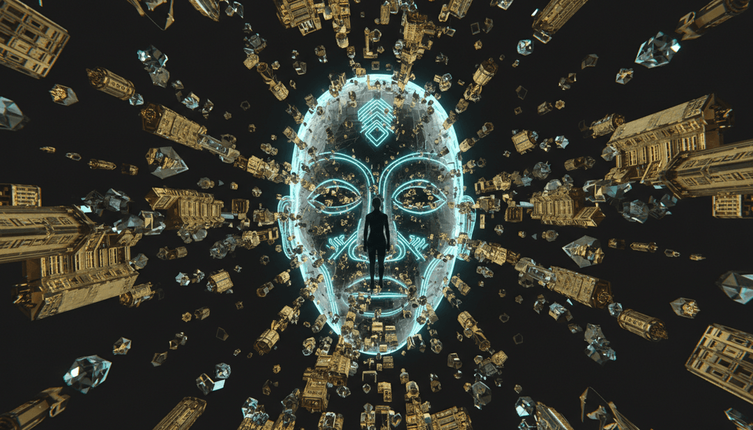 IA analizando las letras y la melodía R&B de 'Below Zero' de Fridayy, visualizando un paisaje urbano frío e introspectivo.