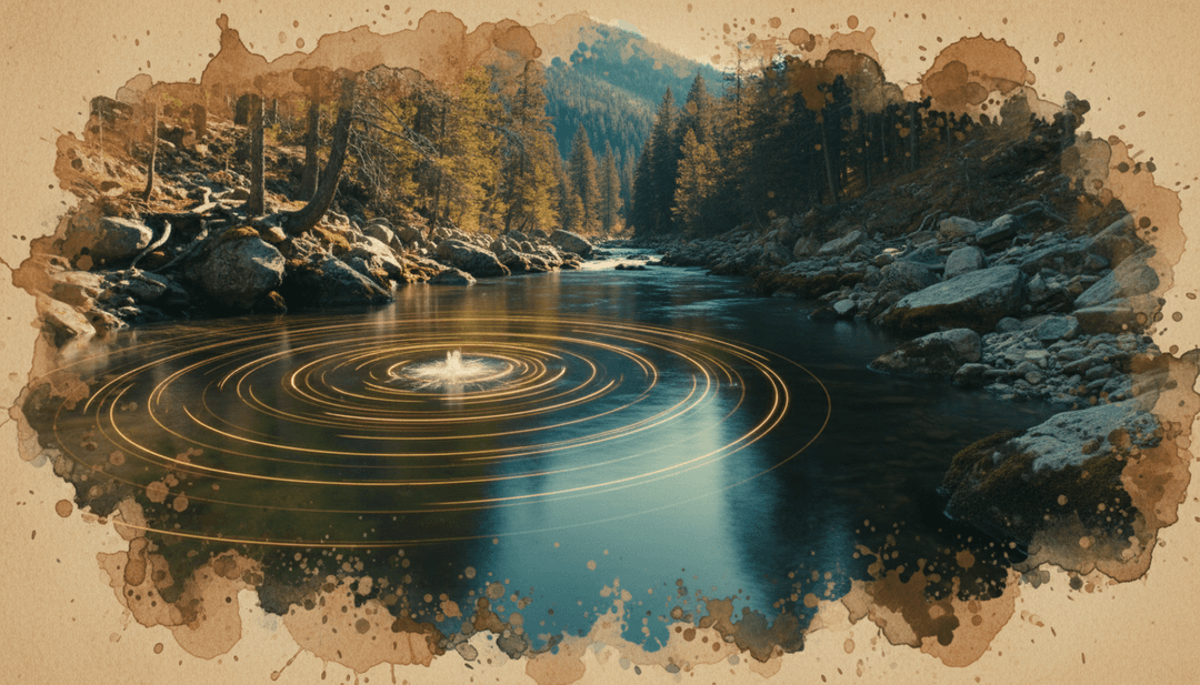 IA analisando as letras e melodia de 'Medusa' de John Michael Howell, visualizando temas de encantamento e sedução, com fluxos de dados luminosos ao redor de uma silhueta de Medusa.