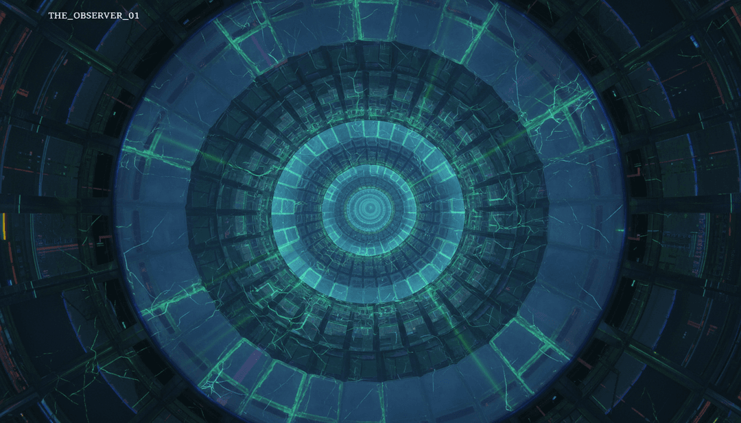 一位用户正高兴地在屏幕上观看他们为 'Overlay of Evil / Main Title' 新生成的恐怖音乐视频。