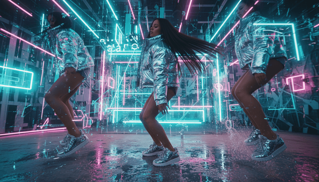 Un utilisateur créant interactivement un clip musical sur l'interface intuitive de Freebeat.ai, affichant diverses options de personnalisation et un aperçu en direct d'une vidéo reggaeton.