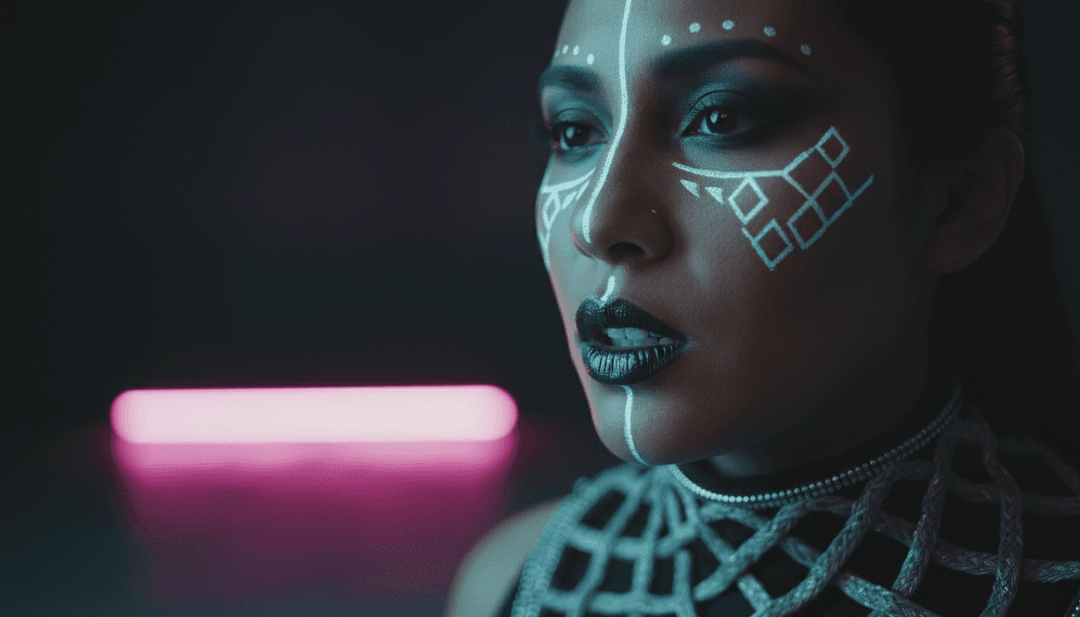 Sophie Powersの楽曲の視覚表現、インダストリアルな美学、ダークポップのテーマ