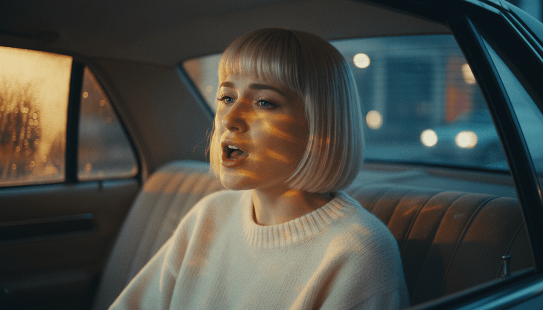 Visuelle Darstellung von Scout's Gesang, der durch eine weite, traumartige Stadt hallt, wobei sich Gitarrenriffs als wirbelnde Lichtströme im 'Where's My Mind'-Video manifestieren.