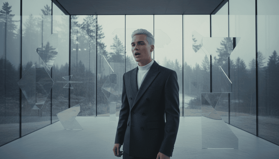 Um visualizador elegante e moderno mostrando letras animadas e gráficos de movimento fluidos, convertendo o áudio MP3 de 'BUTTERFLY' em cenas de vídeo MP4 vibrantes.