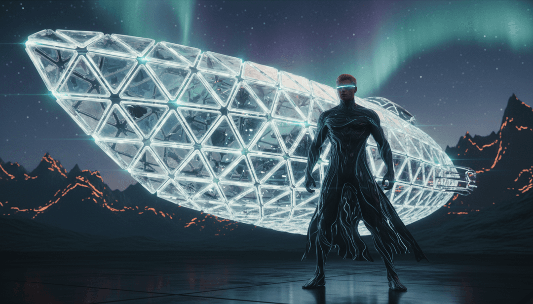 IA analizando ondas sonoras y letras de 'Hypnotized' de Raaban para comprender sus elementos pop, dance-pop y house, mostrados como una vibrante forma de onda digital.