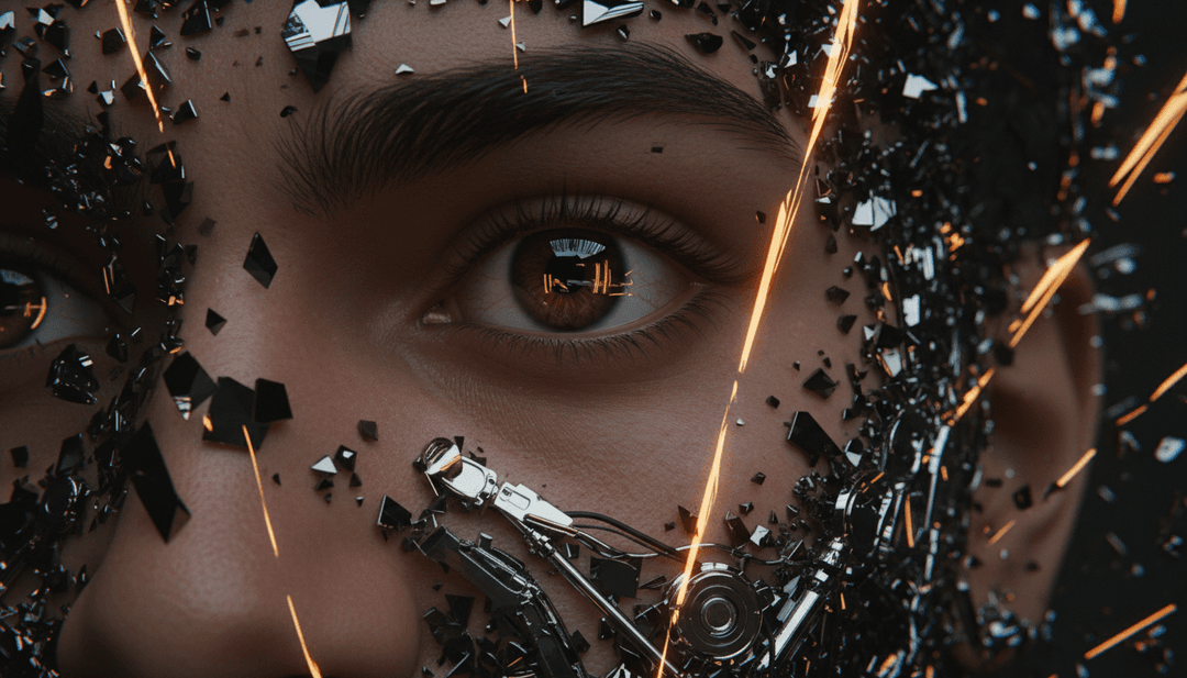 Sevdaliza 的《On My Own》音樂的抽象視覺表現，流動的電子圖案和憂鬱的色調。