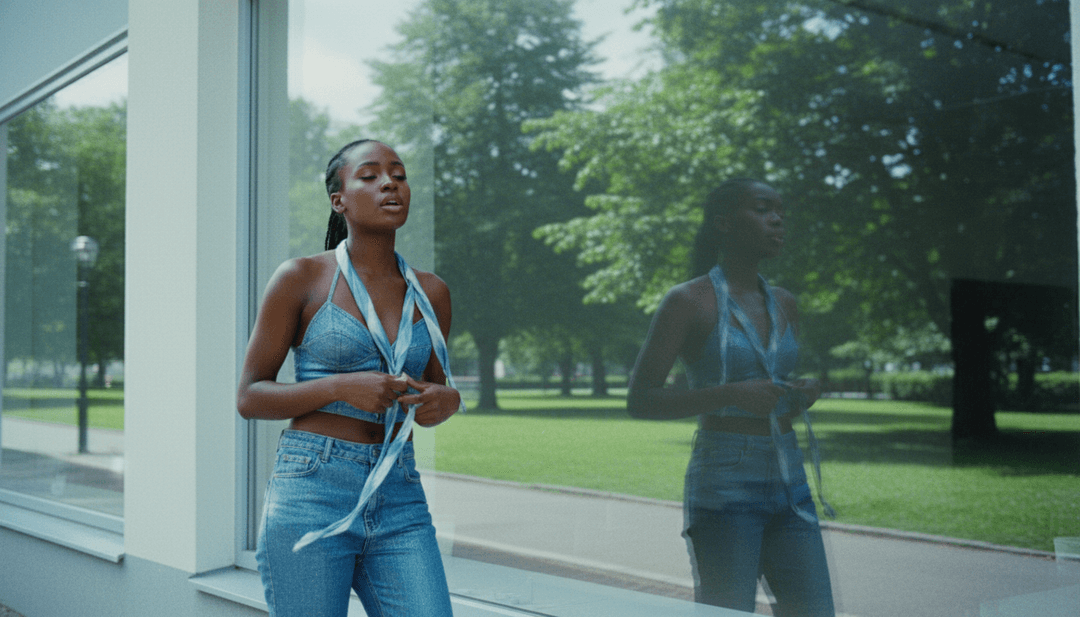 AI 解讀聲波並將其轉化為鬱鬱蔥蔥的自然風景，反映出歌曲 'Elin' 的獨立民謠和詞曲創作人精髓。