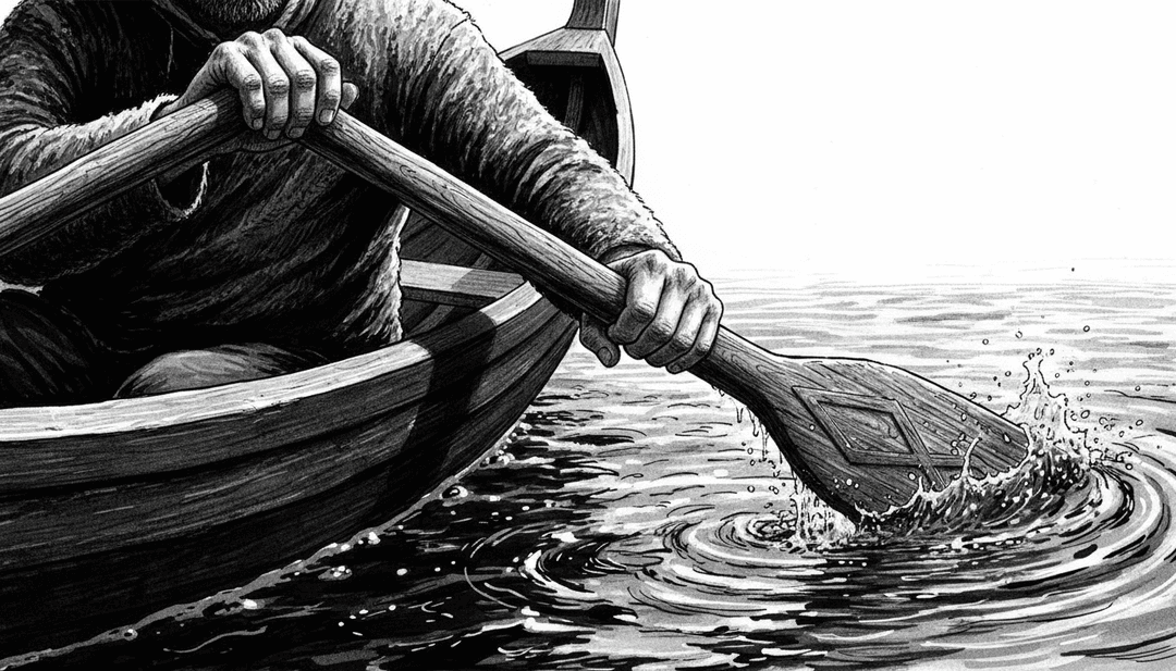 Interfaz digital futurista mostrando análisis de sonido de 'Same Thing' de KOPS, con formas de onda pulsantes y figuras geométricas en evolución, simbolizando la interpretación creativa inicial de freebeat.ai.