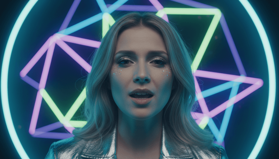 Abstract visual representation of a digital brain analyzing sound waves and lyrical themes of identity and self-discovery.