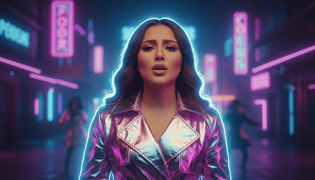 Un'interfaccia user-friendly che mostra 'Khalouni N3ich - Extended Mix' con immagini mozzafiato e un'interfaccia con controlli semplici per la modifica.