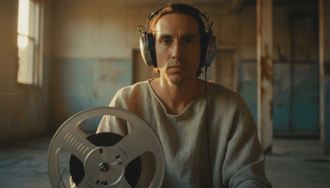 Un sistema AI che analizza complesse vocalizzazioni di uccelli su uno sfondo di foresta lussureggiante, visualizzando suoni naturali.