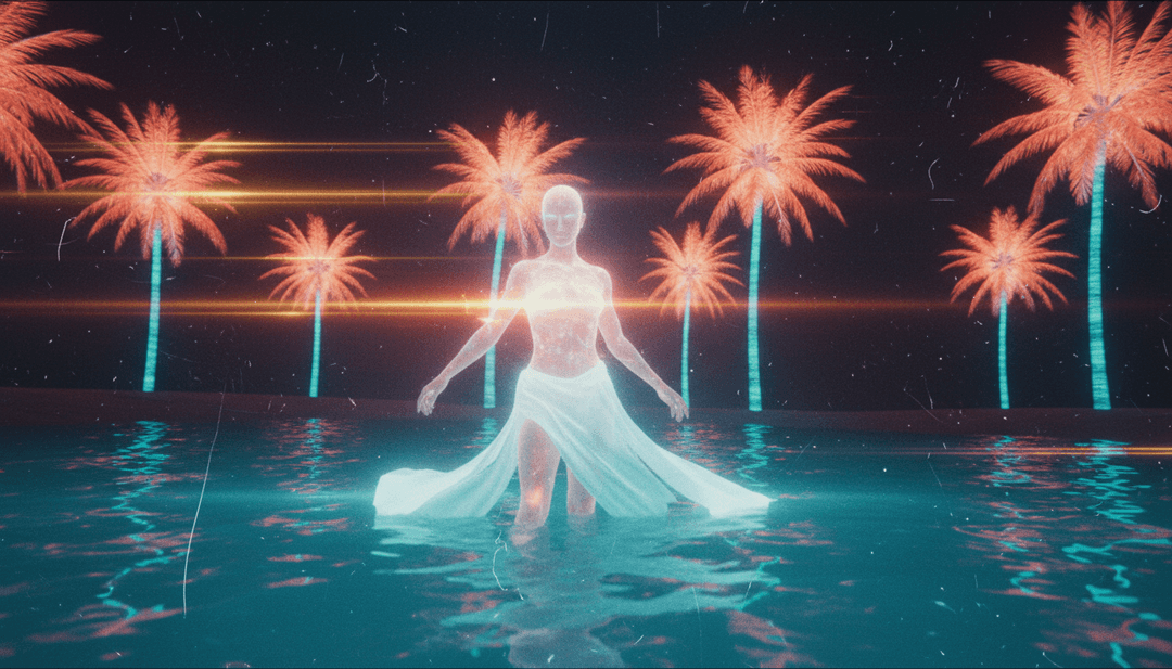 Visuels dynamiques se synchronisant avec un puissant solo de guitare et des rythmes de batterie énergiques pour le clip musical « Open your heart » de Al!.