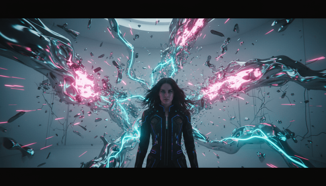 Evanescence的《What You Want》的成品音乐视频在屏幕上播放，带有freebeat.ai标志，代表着成功的AI驱动创作和用户赋能。