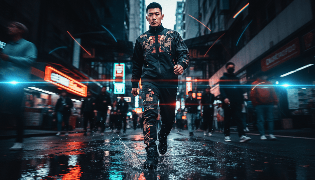 freebeat.ai 將周大俠的嘻哈節奏、搖滾吉他和陷阱音樂元素視覺化呈現為動態、同步的場景。