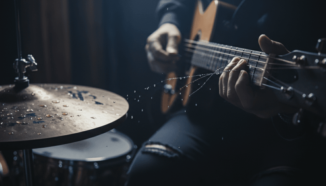 AI analysis of Razor Burn's 'Point of Defeat' lyrics and alternative rock punk energy, leading to visual concept development.