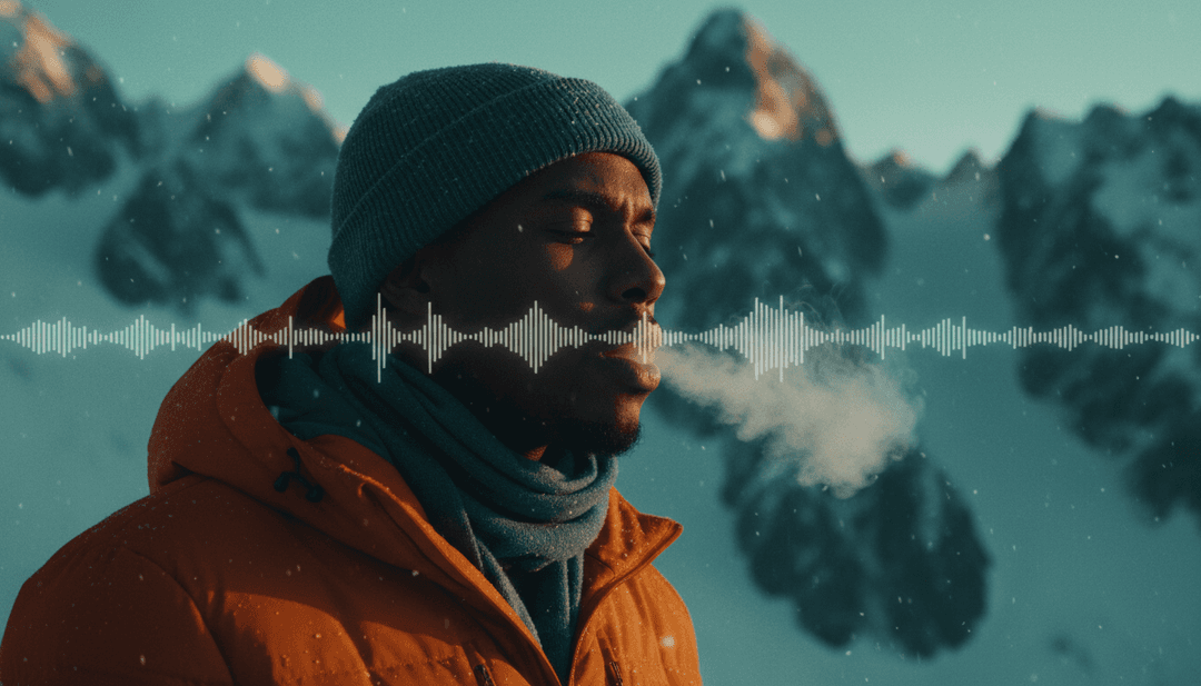 AI analysis of Alee, Filipe Ret, Qualywav1's 'TUDO DE NOVO' lyrics and beats, showing waveform analysis with abstract urban art.