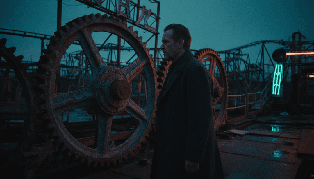 AI analysis of Russell Taylor's 'Blood On The Metal' waveform and genre tags (synth-pop, dark wave).