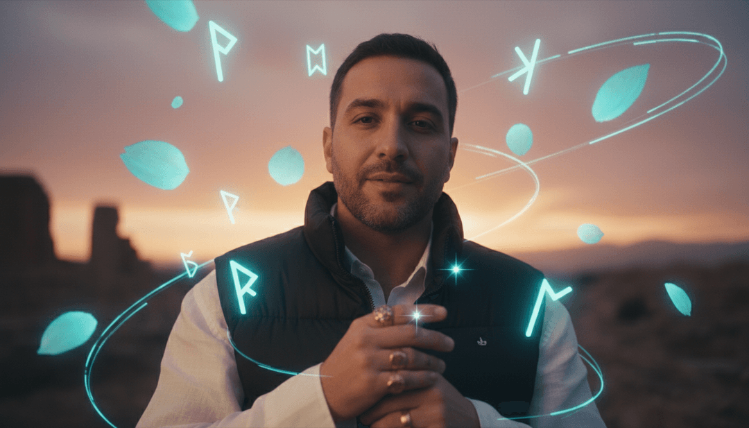 Futuristic visuals generated by AI for Bando333's 'Valhalla,' depicting urban landscapes and mythological elements.