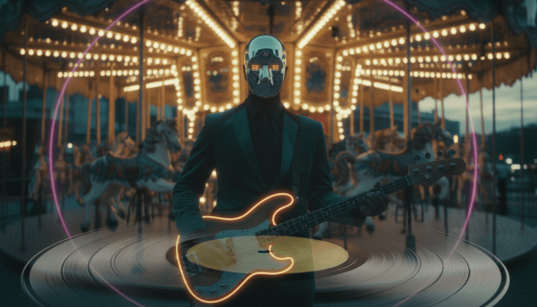 AI analyzing complex hip-hop audio waveforms and intricate lyrics for smooth~E's 'HAVE YOU', generating abstract visual concepts.