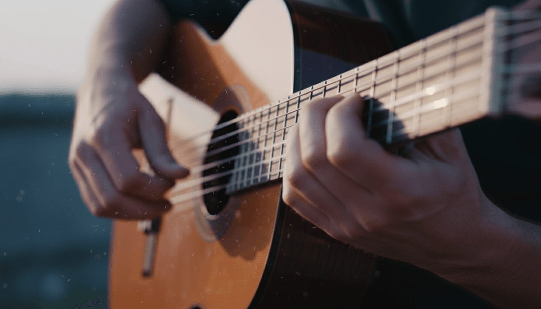 AI processing ABBA's Chiquitita song, visualizing a tender, thoughtful beginning inspired by folk music melodies and Latin rhythm.