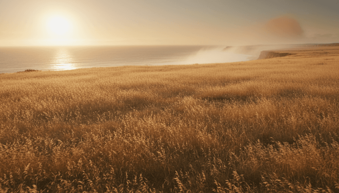 AI interpreting 'Cheiro de Mato' song, showing digital representations of country landscapes mixed with urban hip-hop elements, reflecting the genre blend.