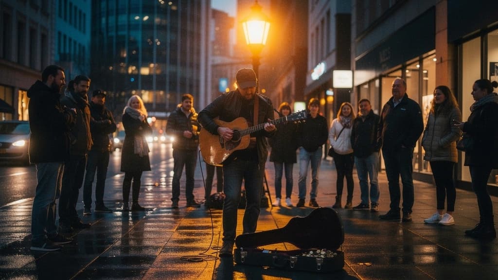 Optional lyric and vocal-aware highlights in a music visualizer