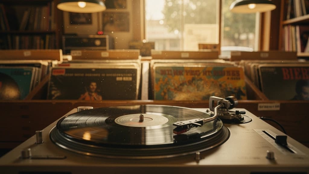 Music visualizer looks ranging from spectrum bars to particles and abstract visuals