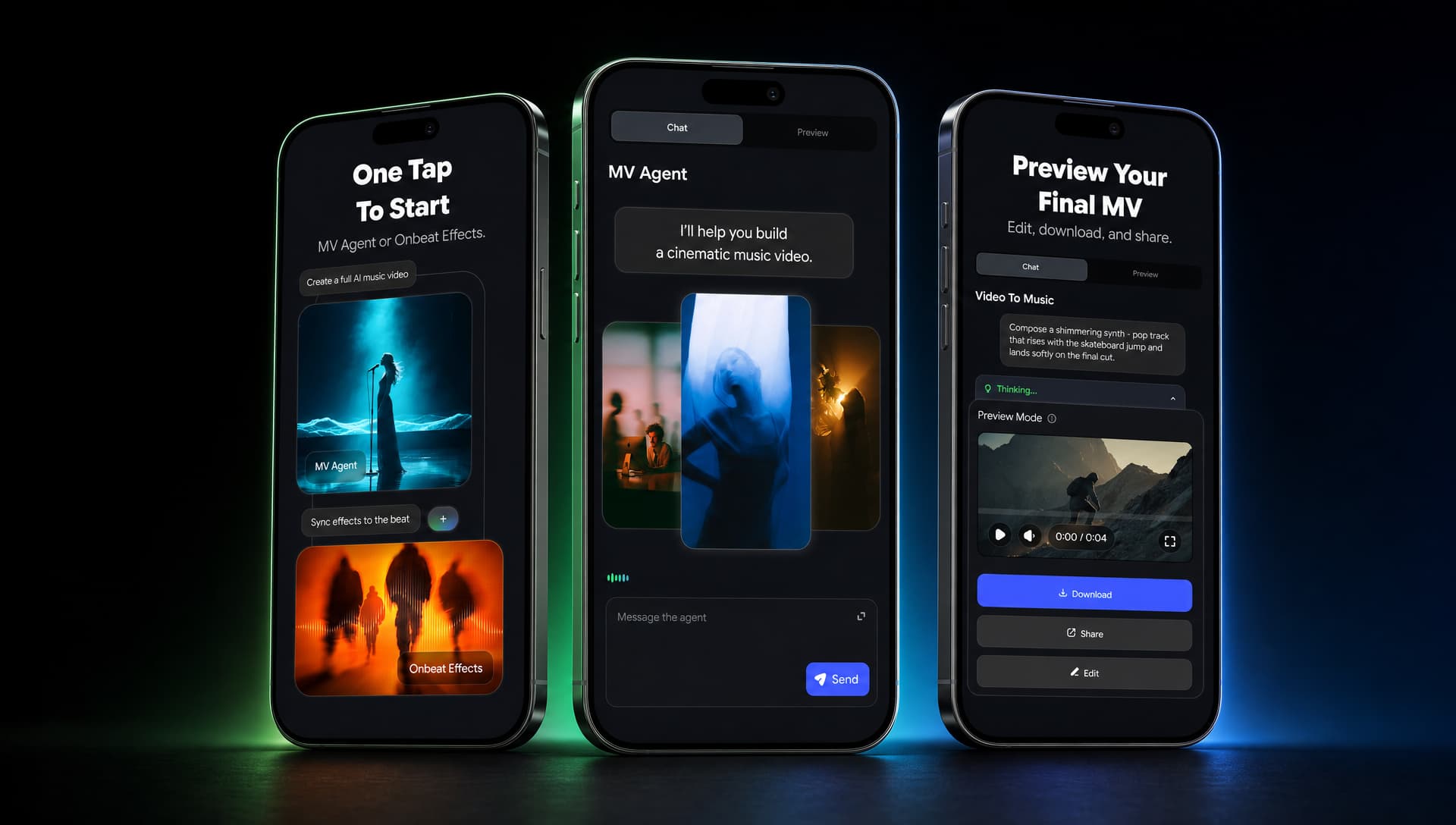 Freebeat AI app on mobile devices