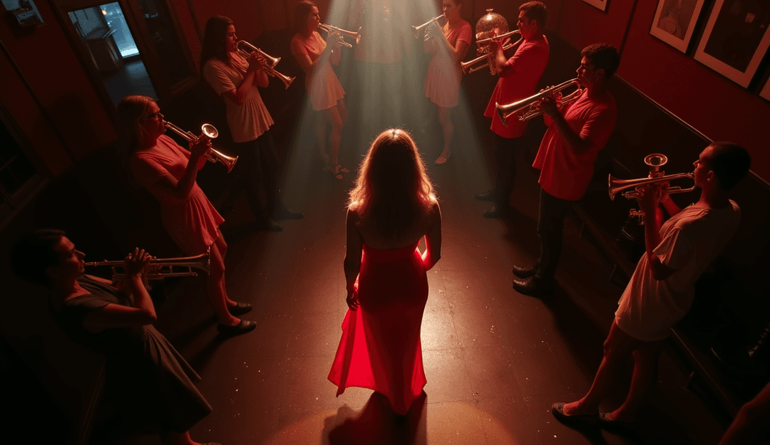 Mr. Saxobeat की धुन से प्रेरित जीवंत दृश्य दृश्य