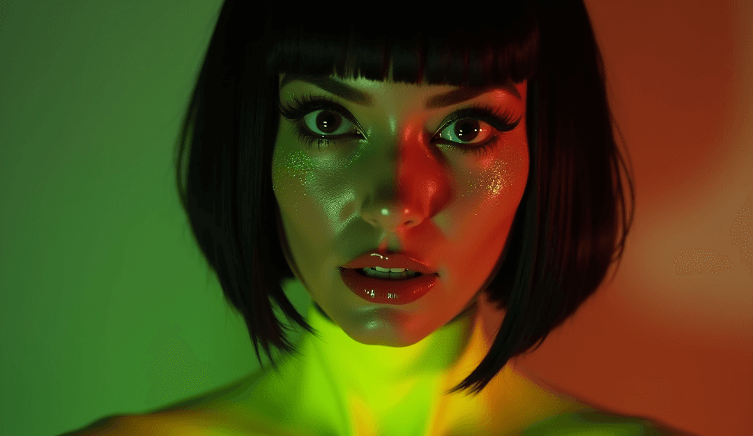 संगीत की ऊर्जा और बोल से प्रेरित दृश्य दृश्य