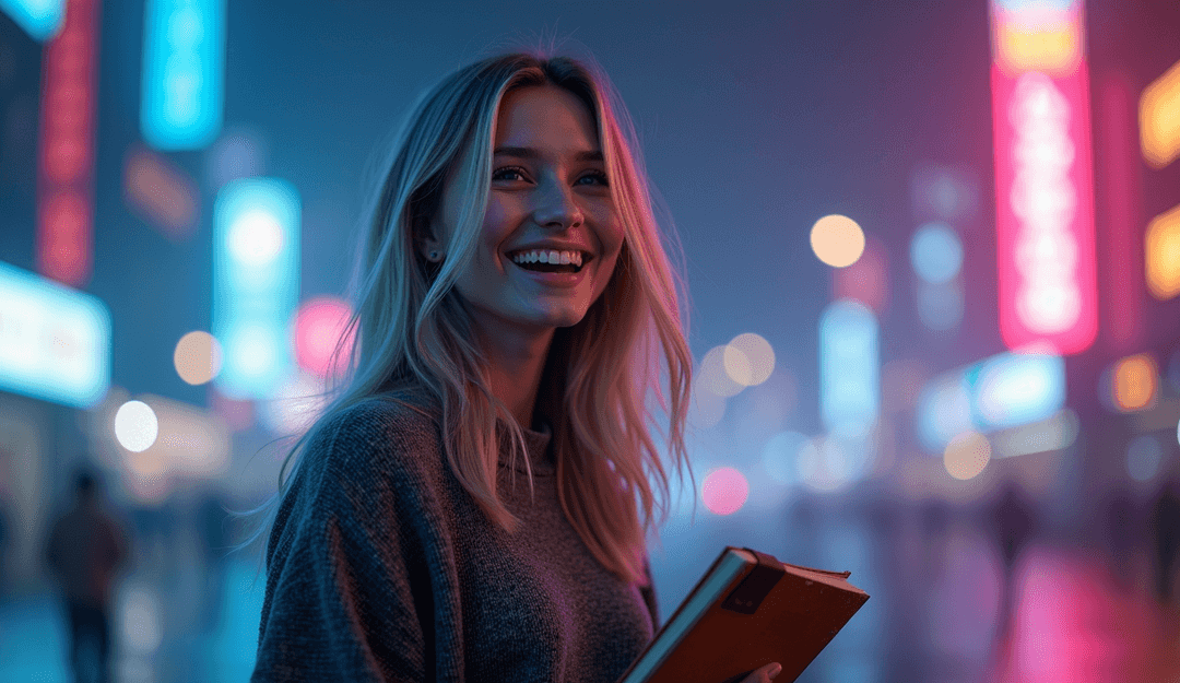 受歌曲啟發的舞蹈和明亮天空的視覺場景